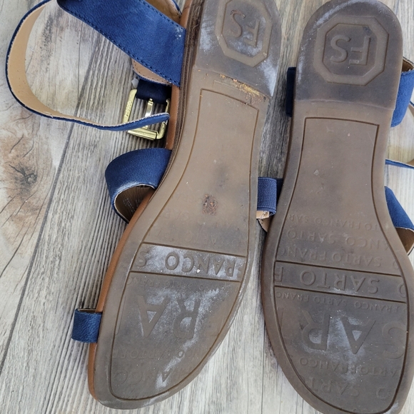 Franco Sarto Sandals Size 6.5 Blue - Picture 3 of 6